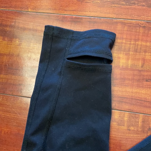 Varley Mesh panel black yoga stirrup leggings - Picture 2 of 4